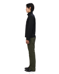 Leather Pocket Pants - Deep Olive