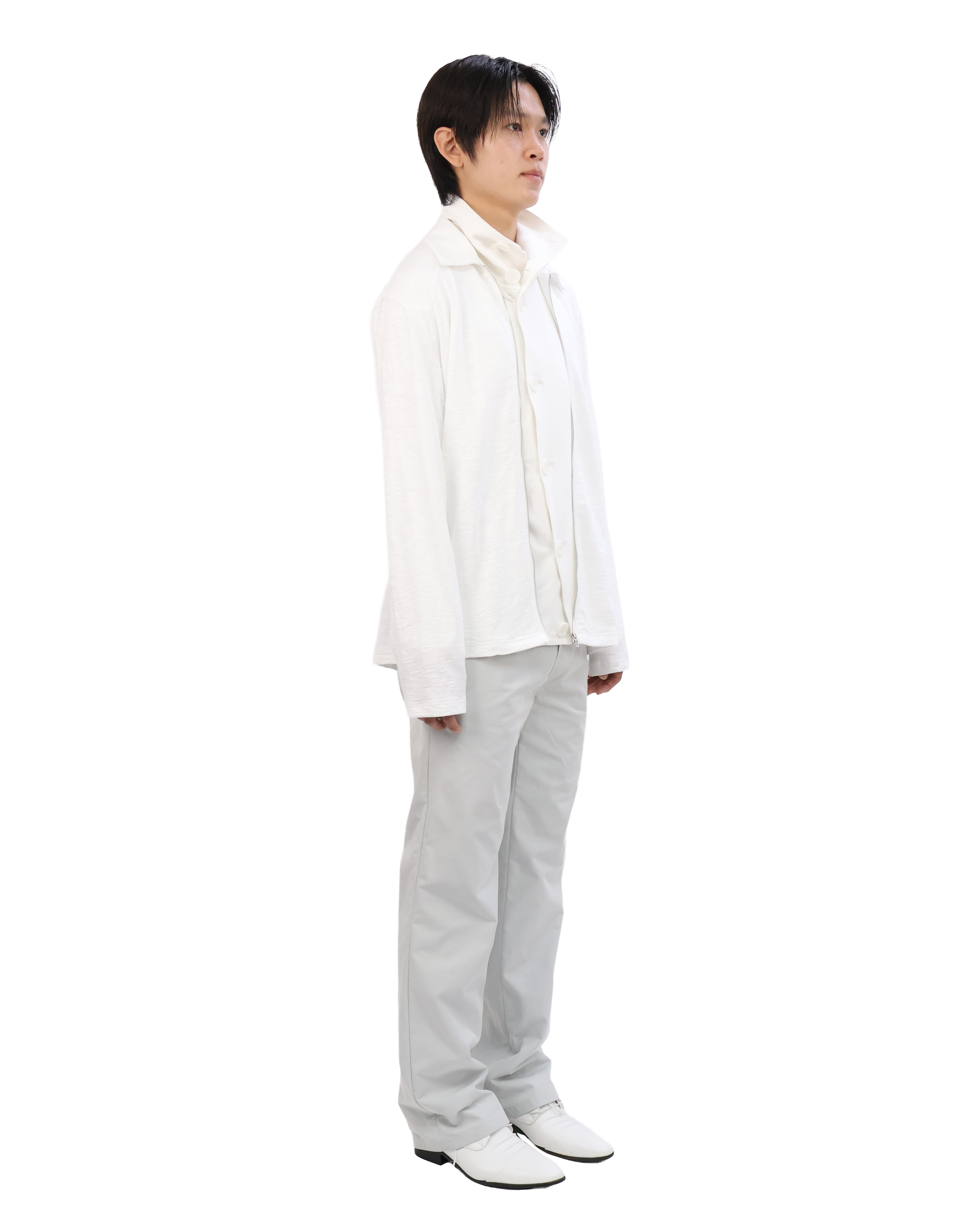 Leather Pocket Pants - Off White