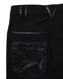 Leather Pocket Pants - Black