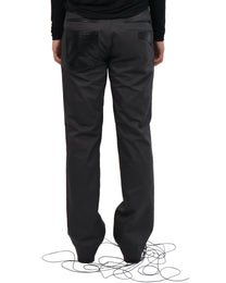 Leather Pocket Pants - Charcoal