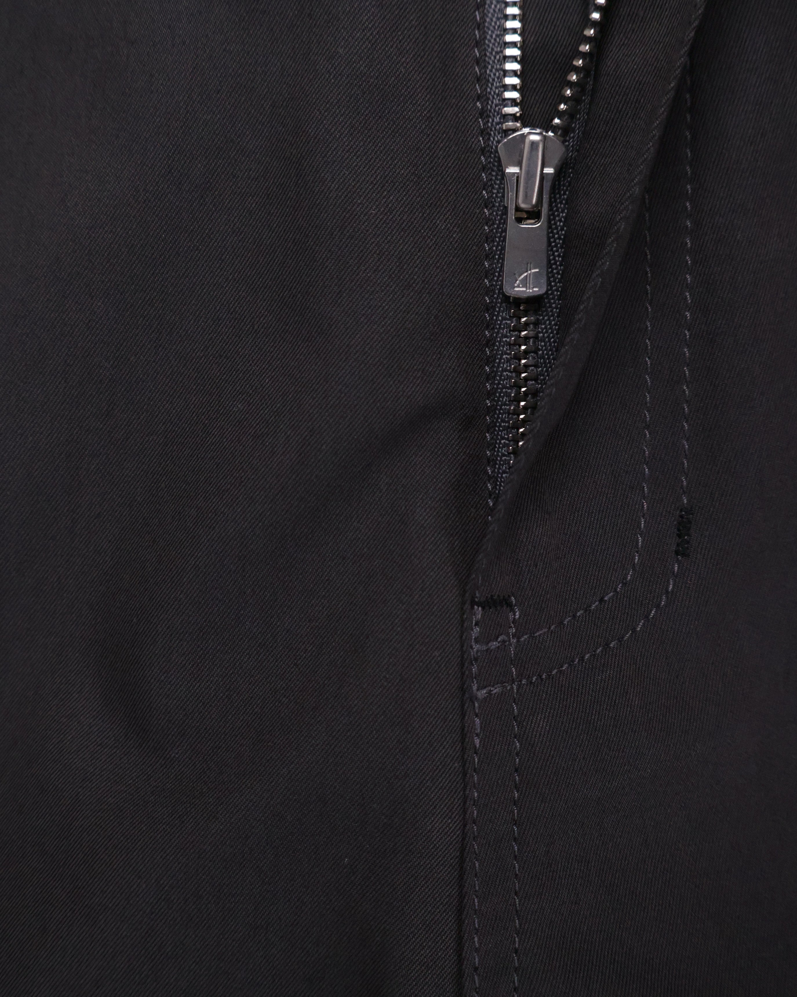 Leather Pocket Pants - Charcoal