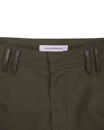 Leather Pocket Pants - Deep Olive