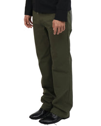 Leather Pocket Pants - Deep Olive