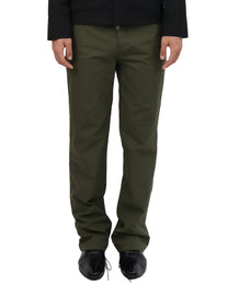 Leather Pocket Pants - Deep Olive