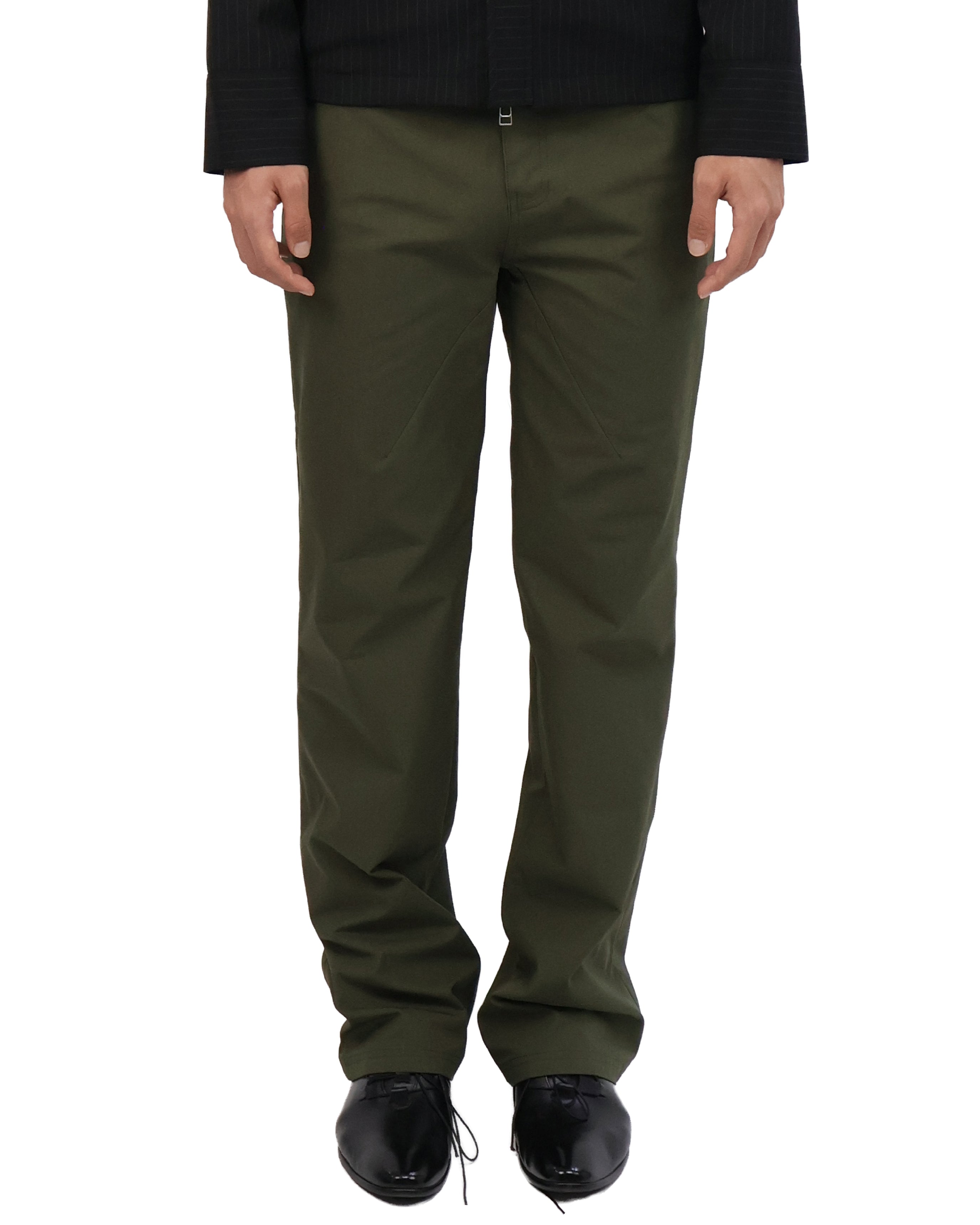 Leather Pocket Pants - Deep Olive