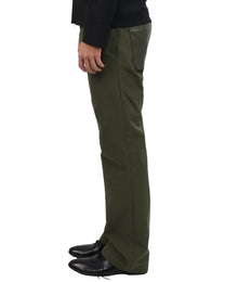 Leather Pocket Pants - Deep Olive
