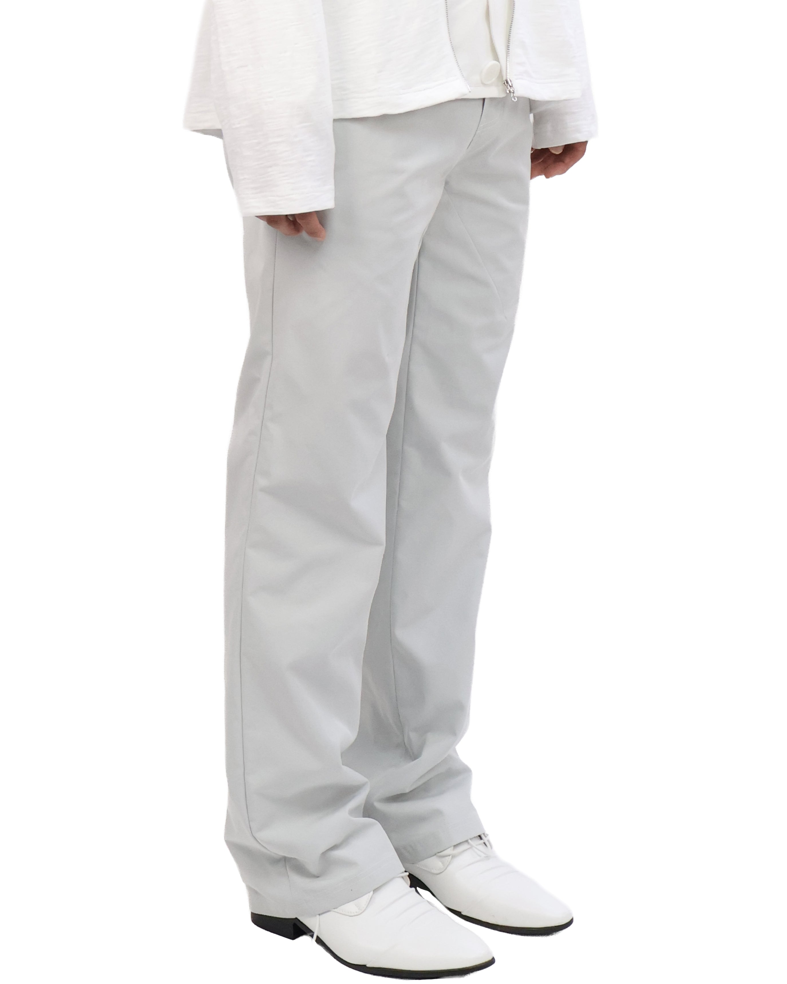 Leather Pocket Pants - Off White