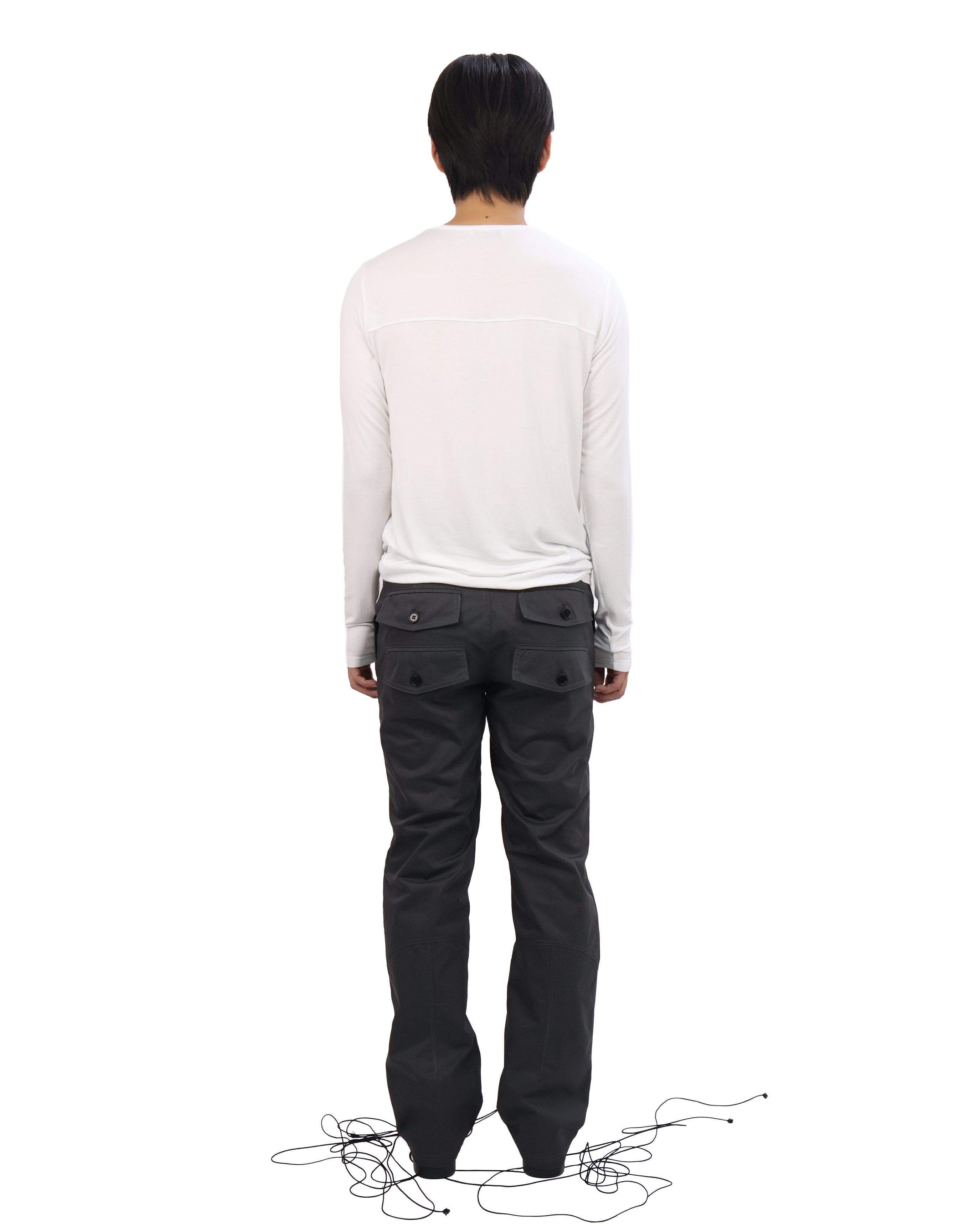 Back Pocket Pants - Charcoal