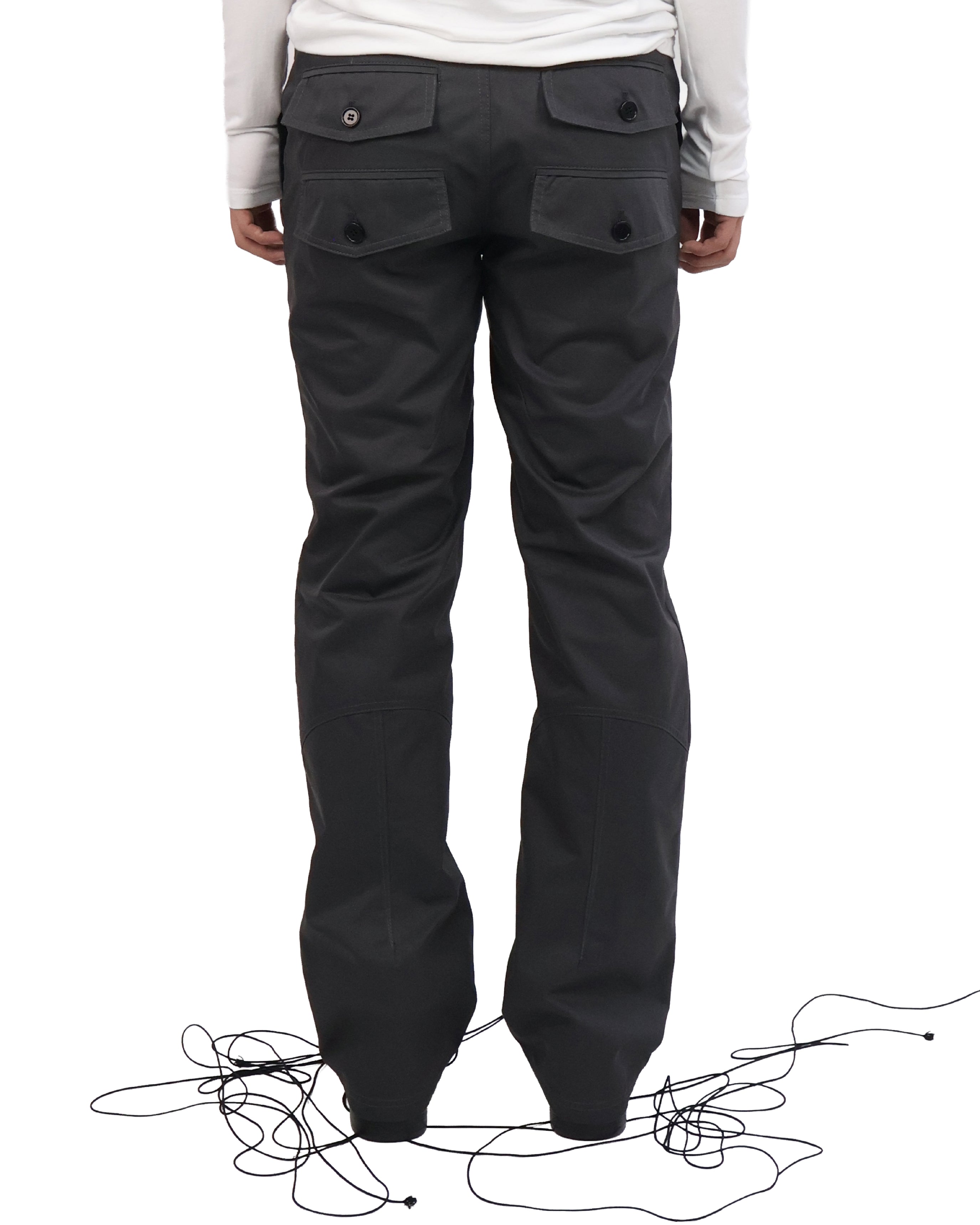 Back Pocket Pants - Charcoal