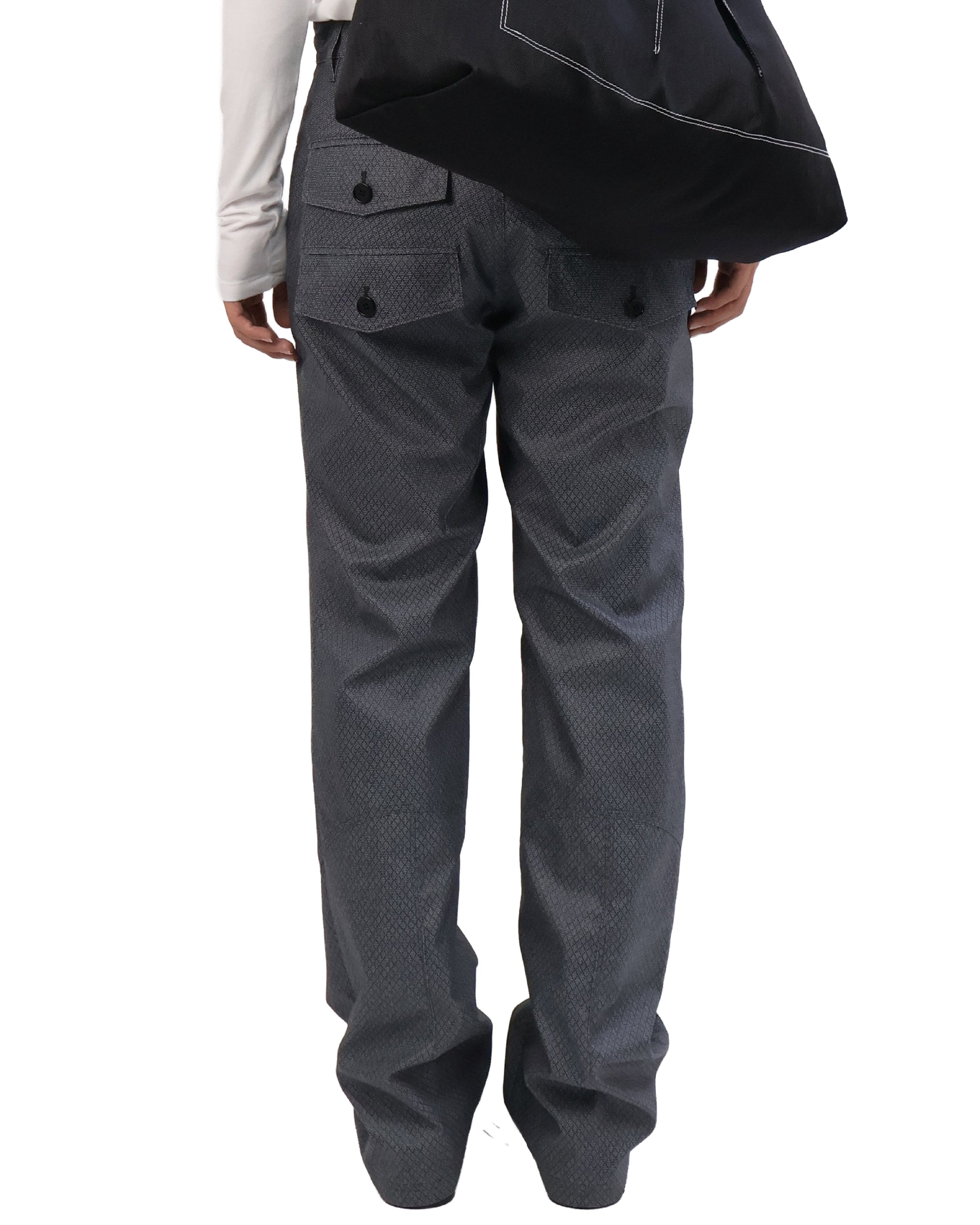 Back Pocket Pants - Shadow Grid