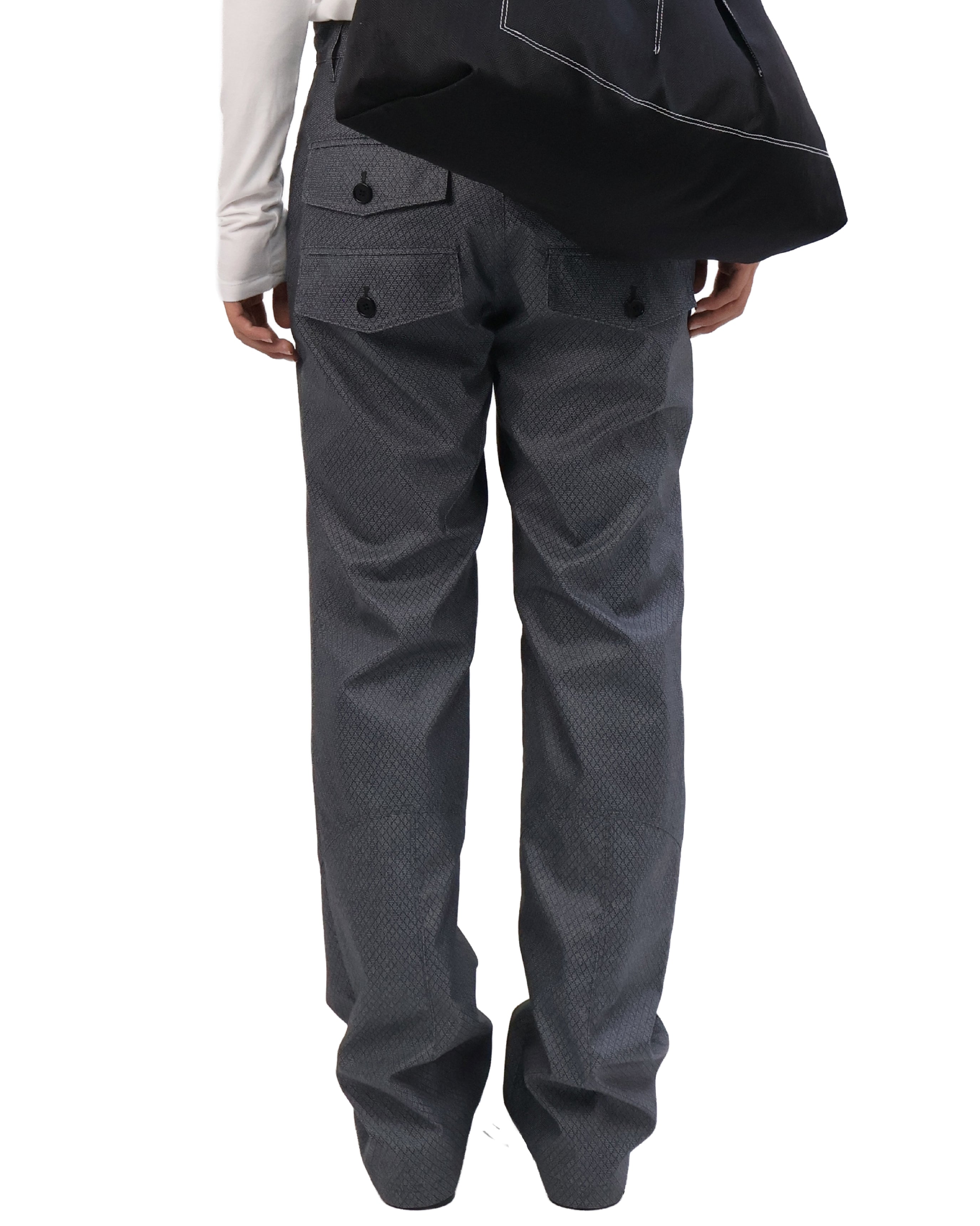 Back Pocket Pants - Shadow Grid