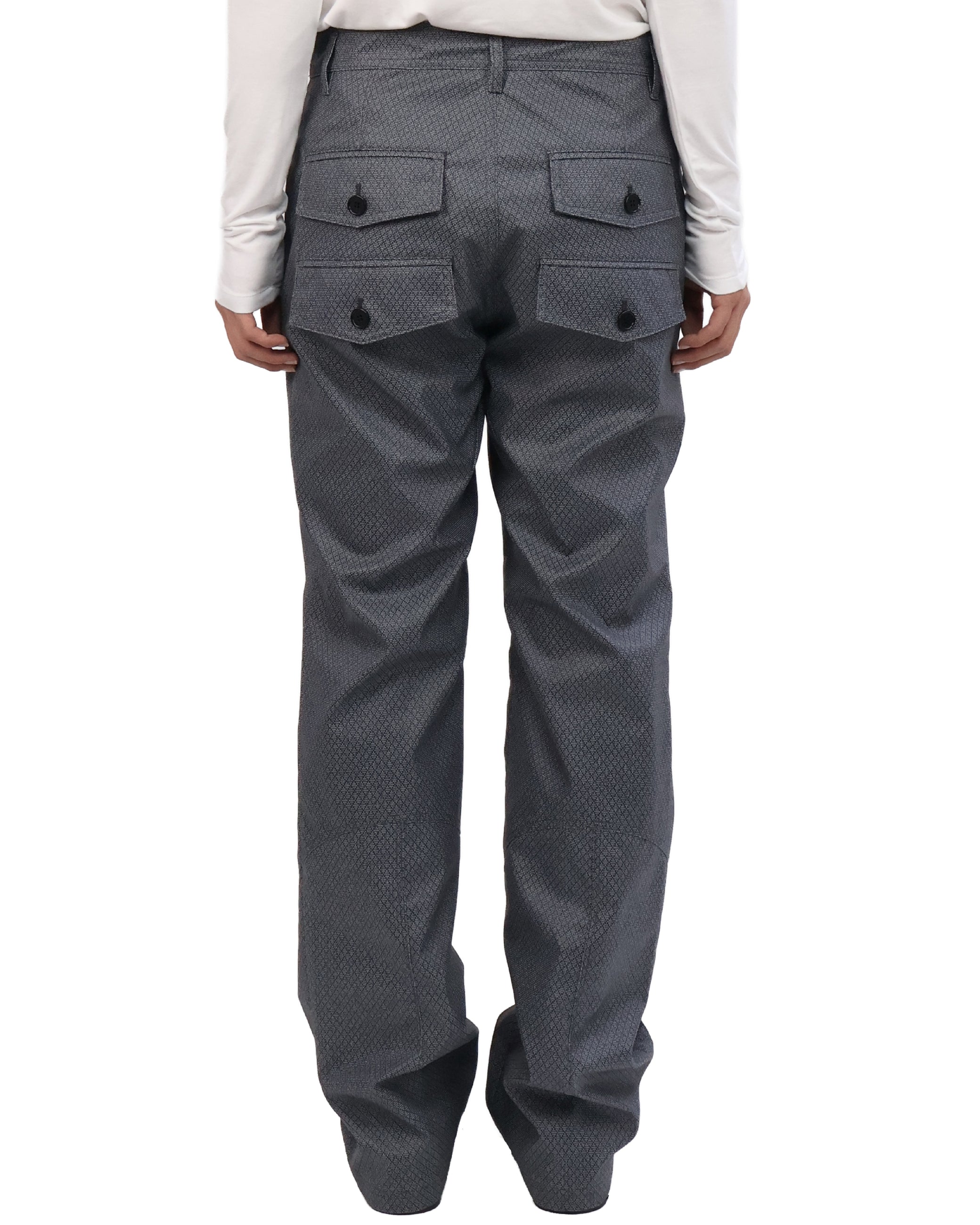 Back Pocket Pants - Shadow Grid