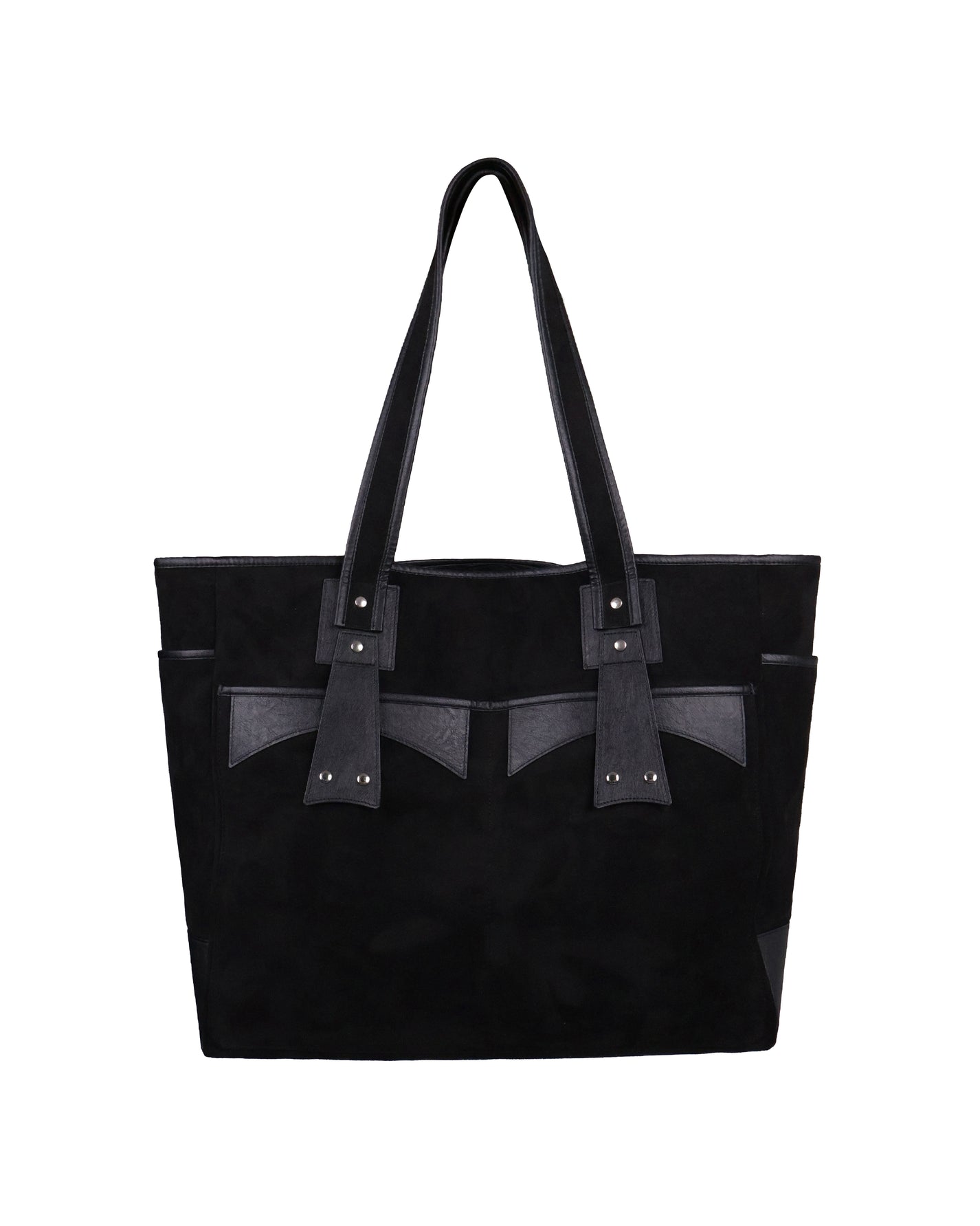 Suede Bag - Black &amp; Black