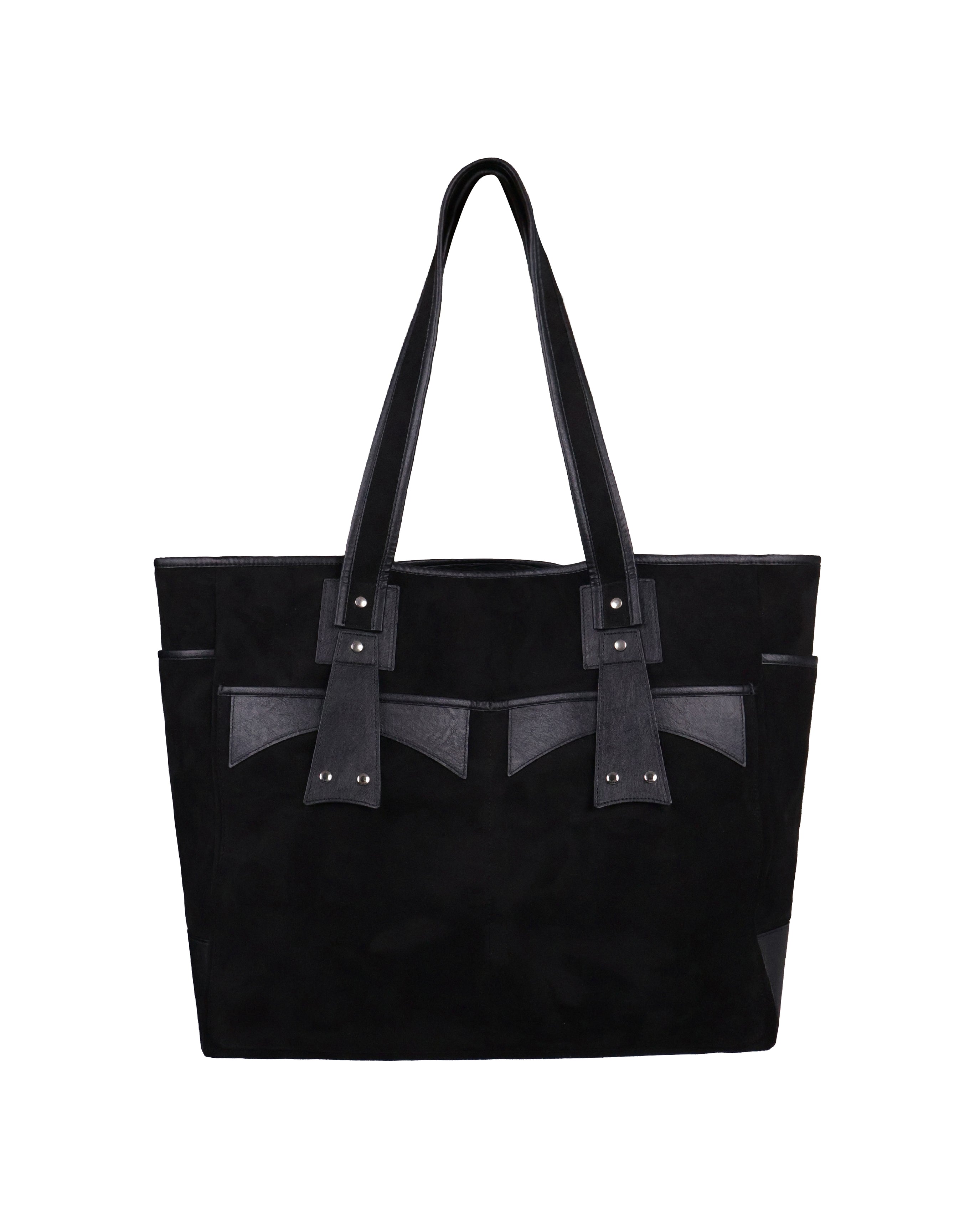Suede Bag - Black &amp; Black