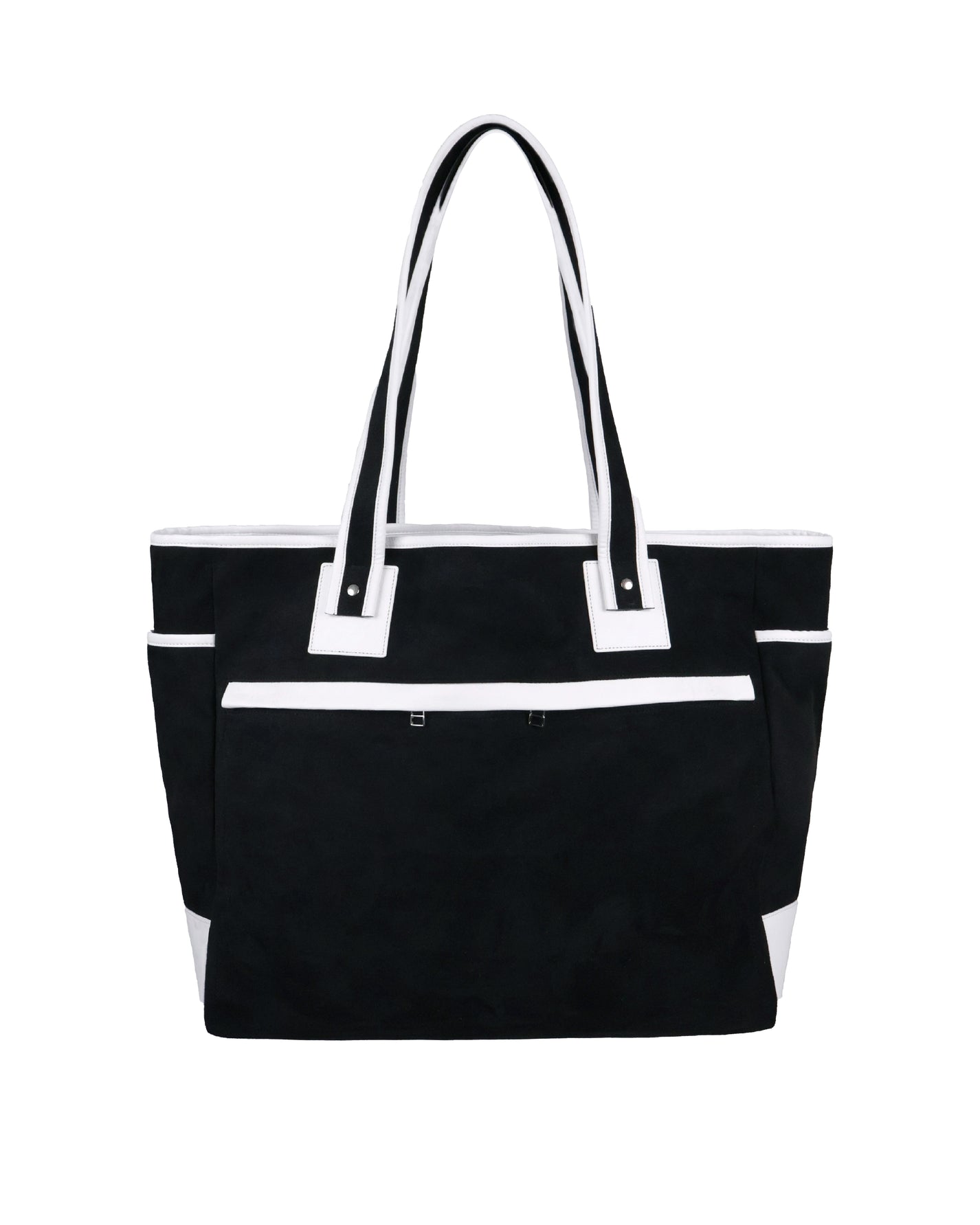 Suede Bag - Black &amp; White