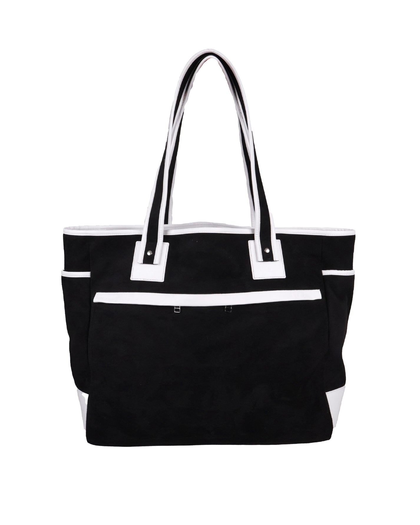 Suede Bag - Black &amp; White