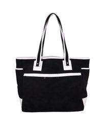 Suede Bag - Black &amp; White