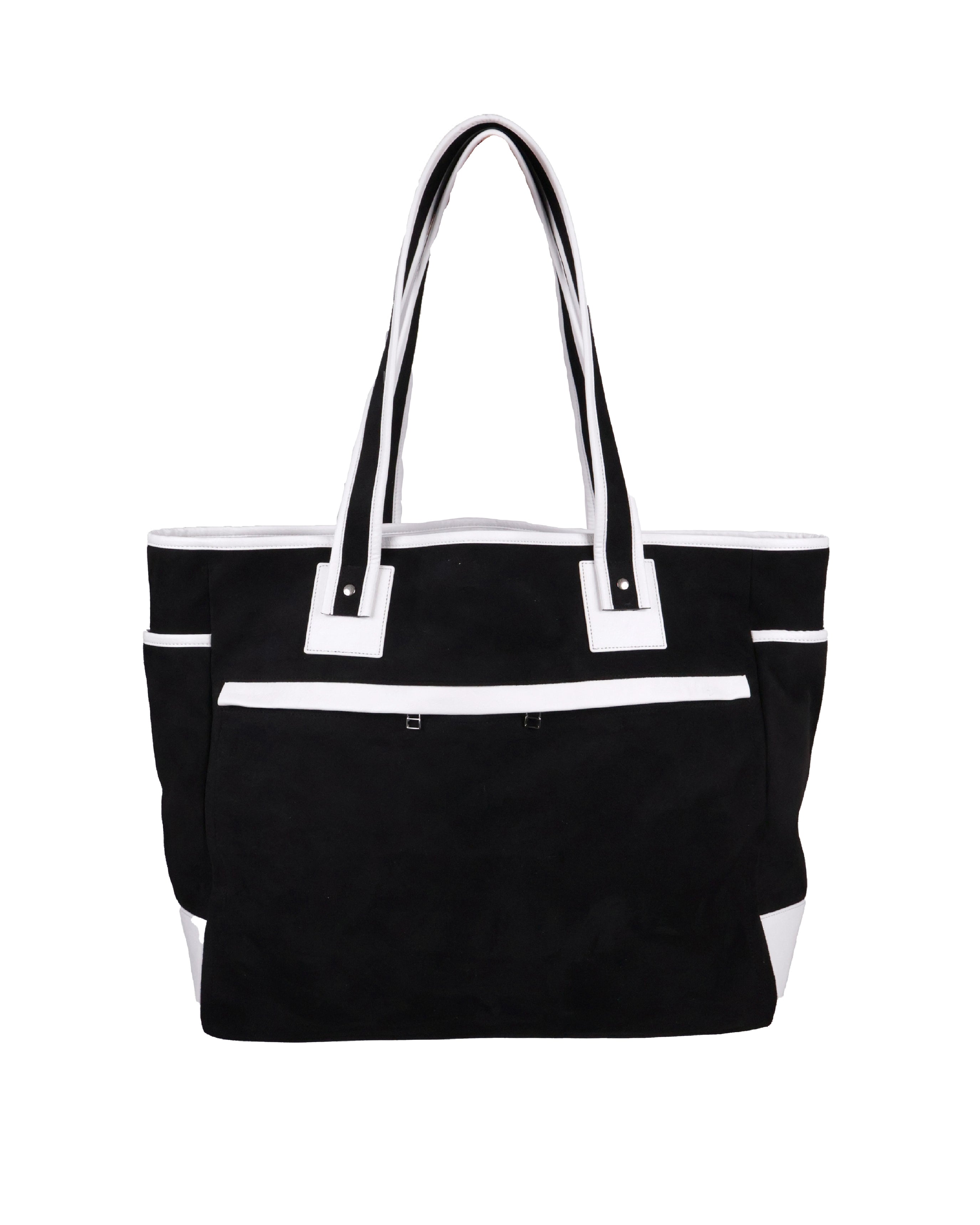 Suede Bag - Black &amp; White