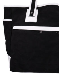 Suede Bag - Black &amp; White