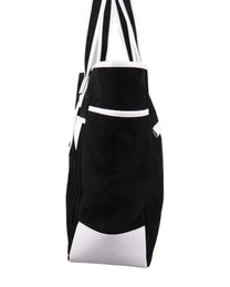 Suede Bag - Black &amp; White