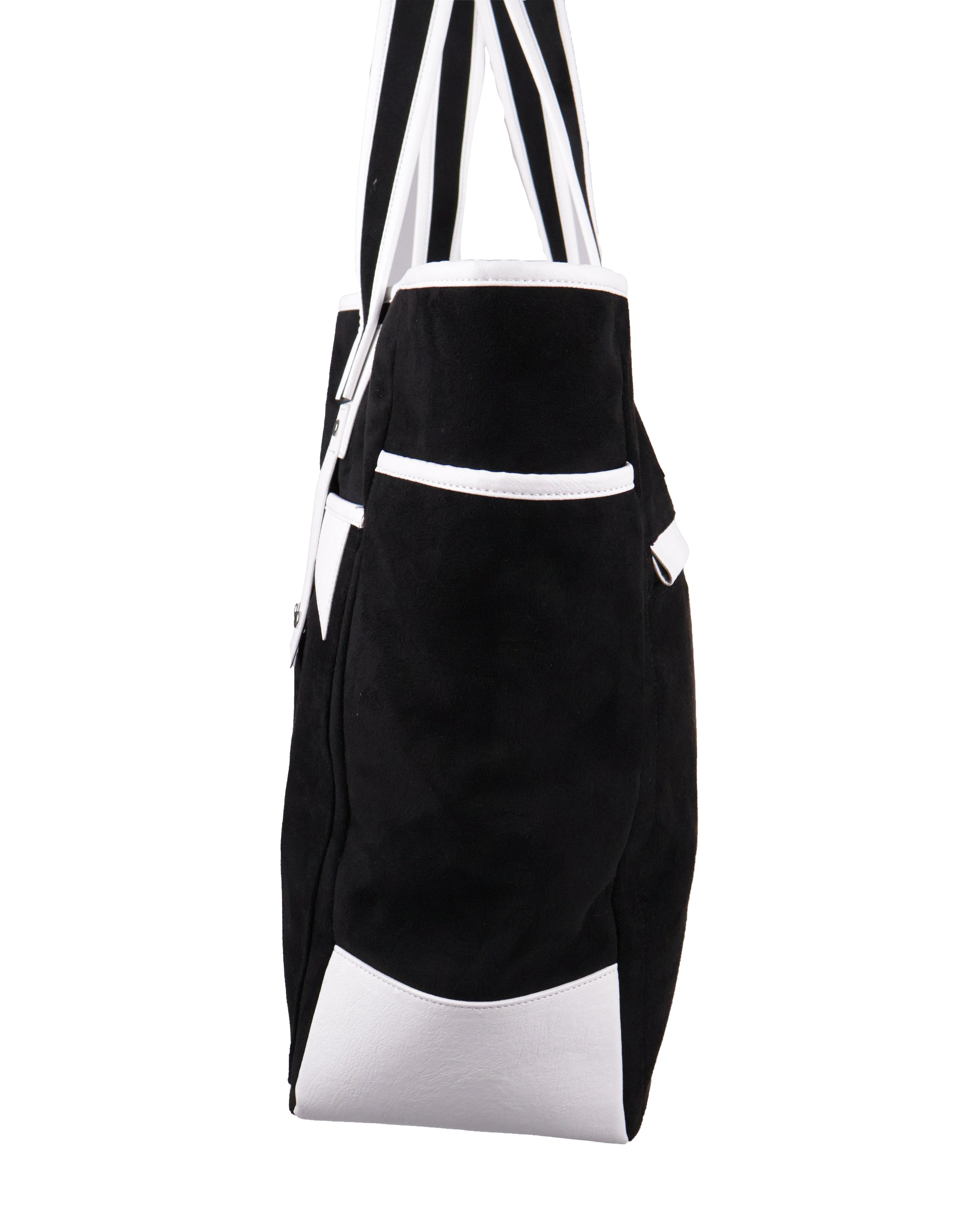 Suede Bag - Black &amp; White