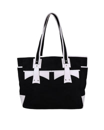 Suede Bag - Black &amp; White
