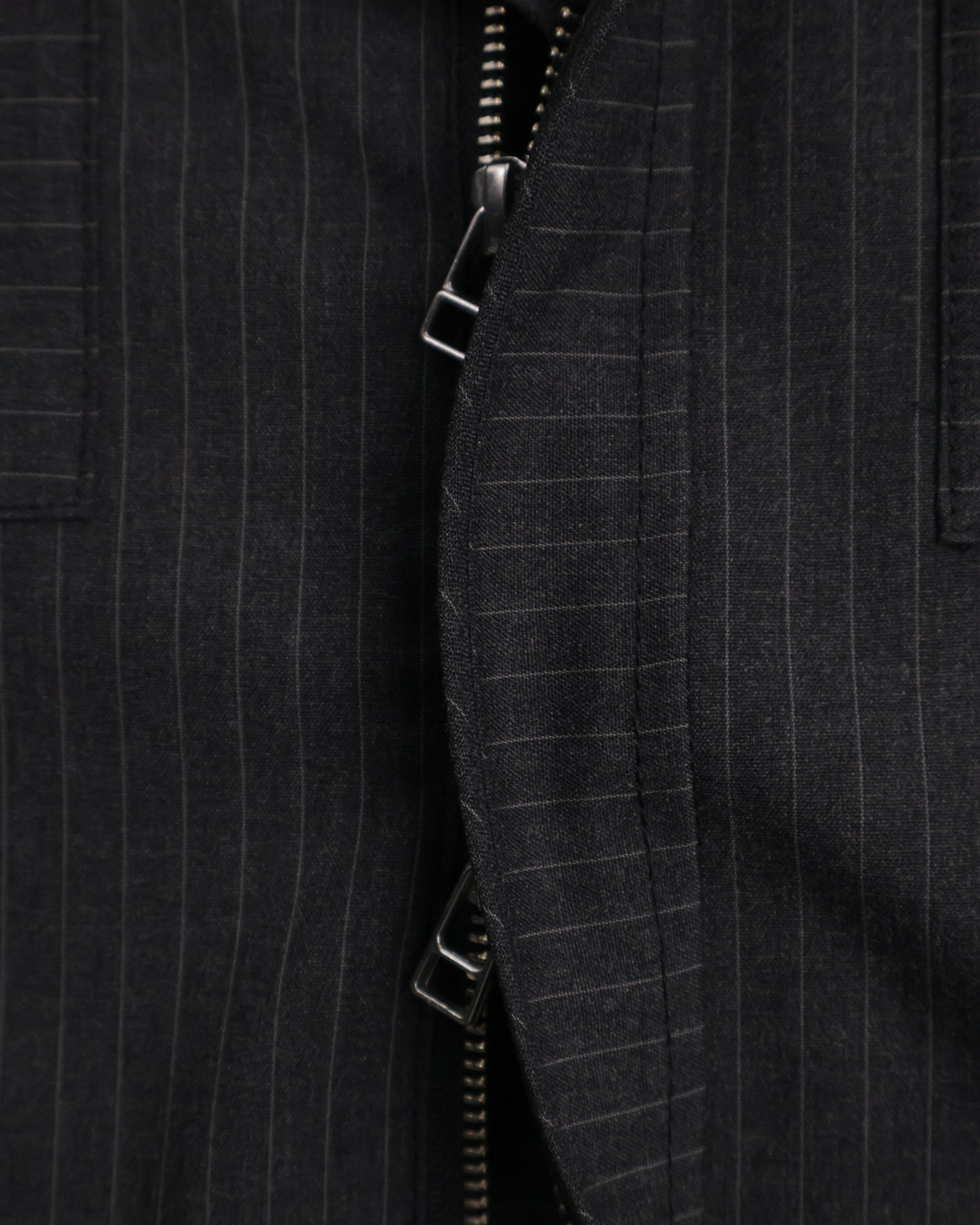 Striped Jacket - Deep Charcoal