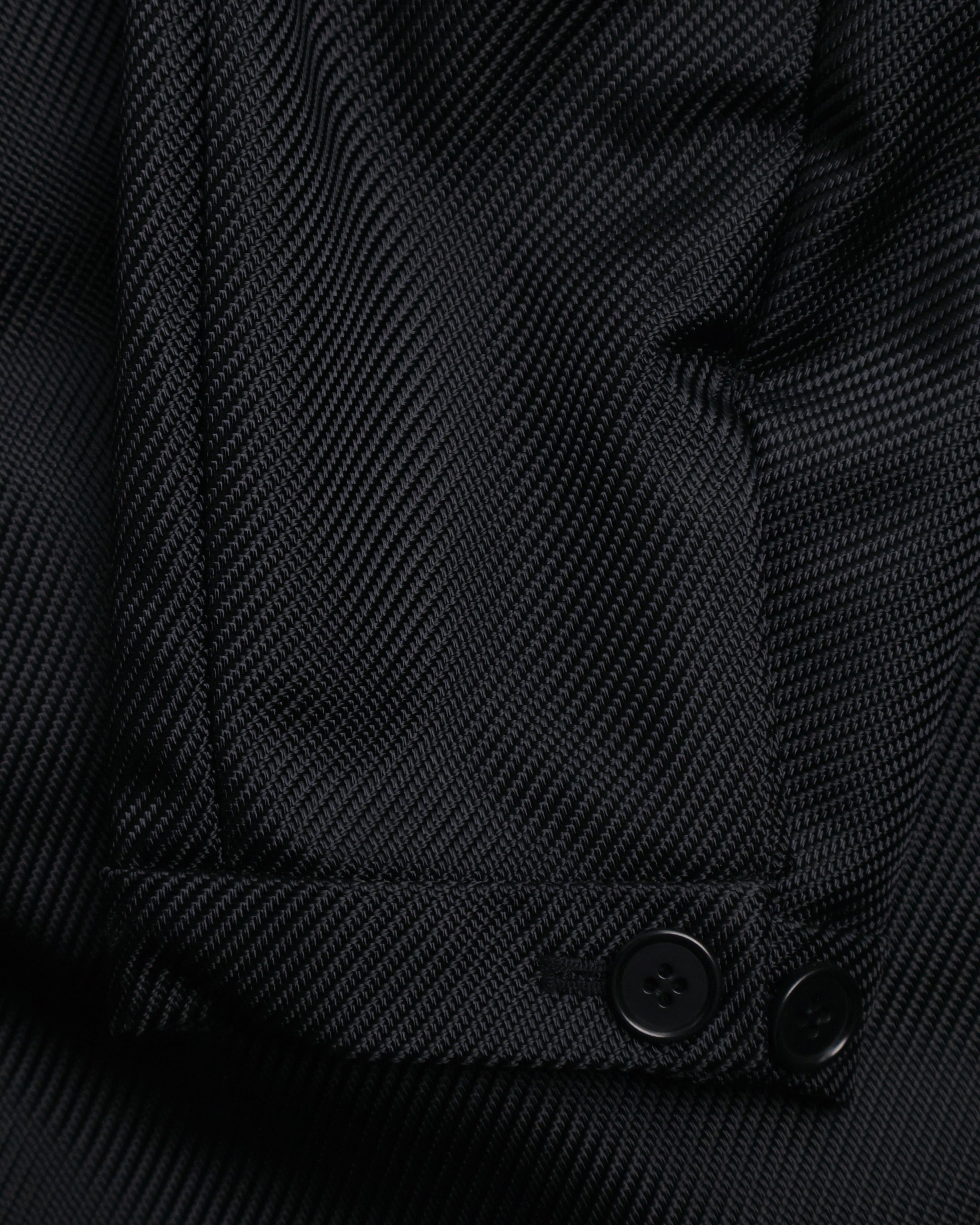 Technical Long Coat - Steel Black