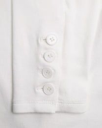 Button Cardigan - White