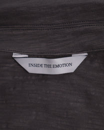 Textured Zip Shirt - Charcoal