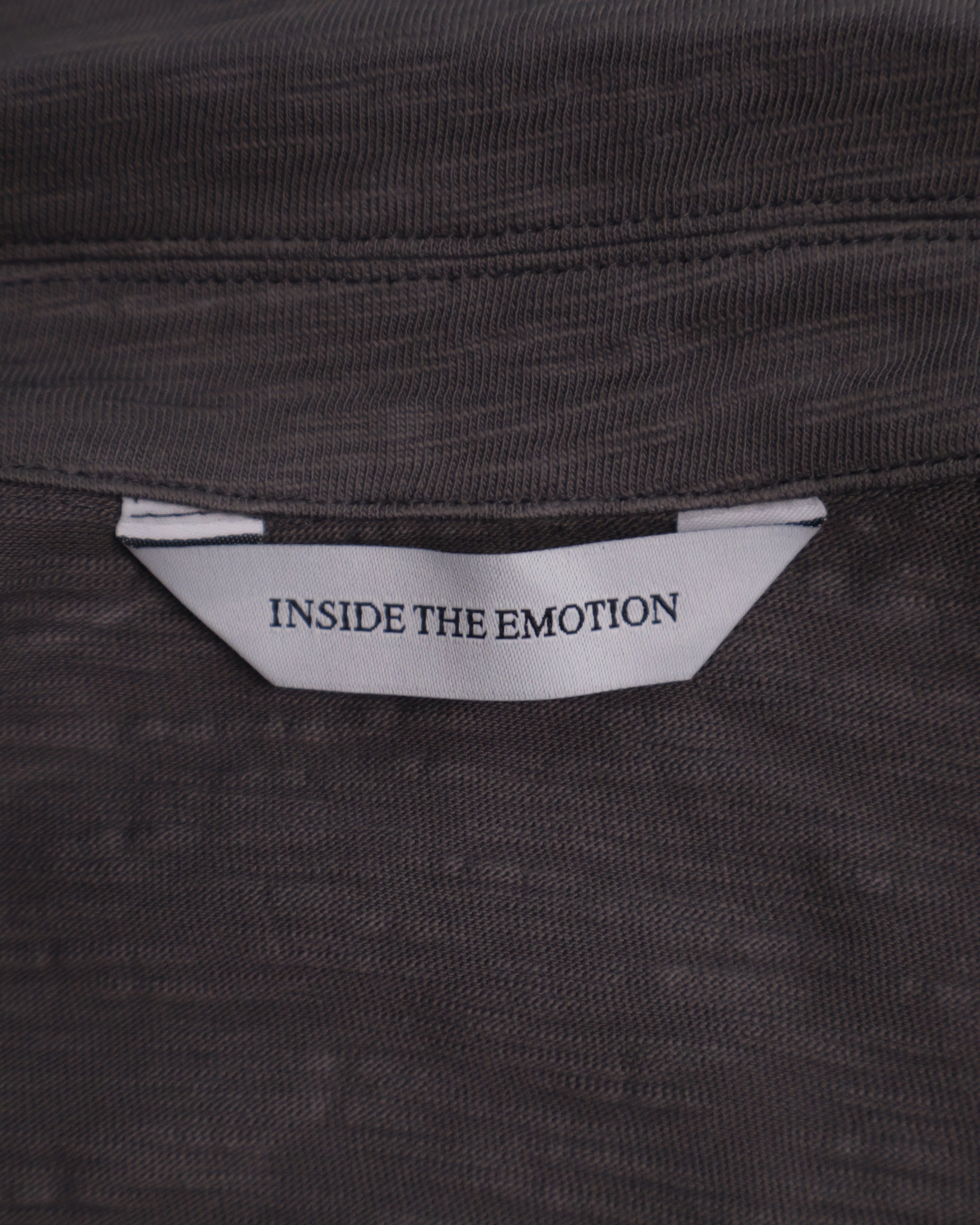 Textured Zip Shirt - Charcoal