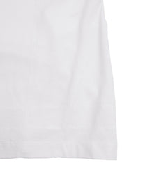 Buttoned Neck Hoodie -  White