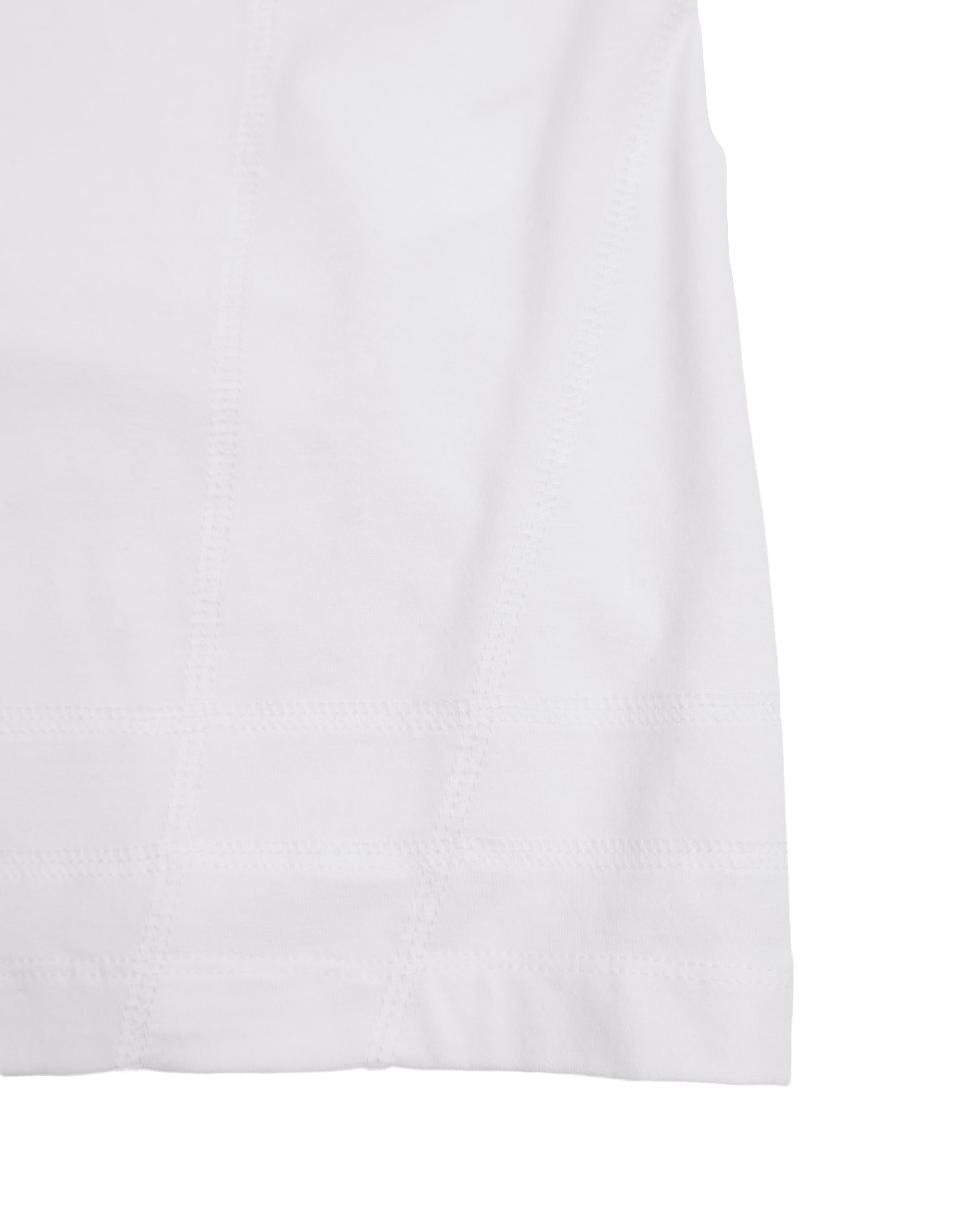 Buttoned Neck Hoodie -  White
