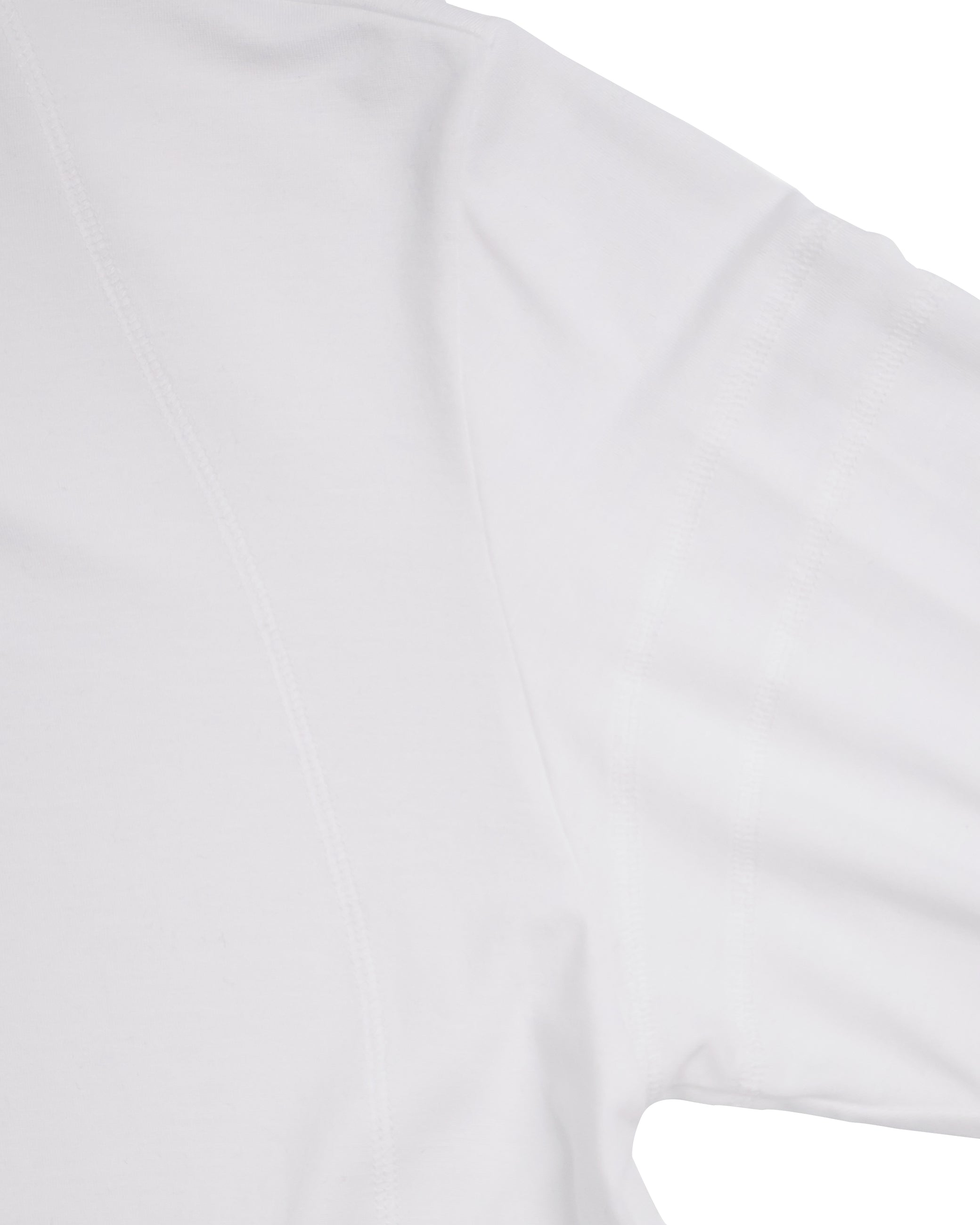 Buttoned Neck Hoodie -  White