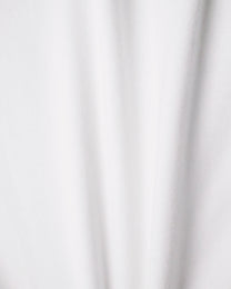 Buttoned Neck Hoodie -  White