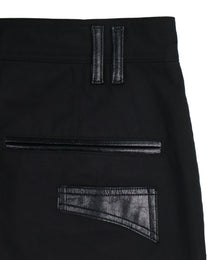 Leather Pocket Pants - Black