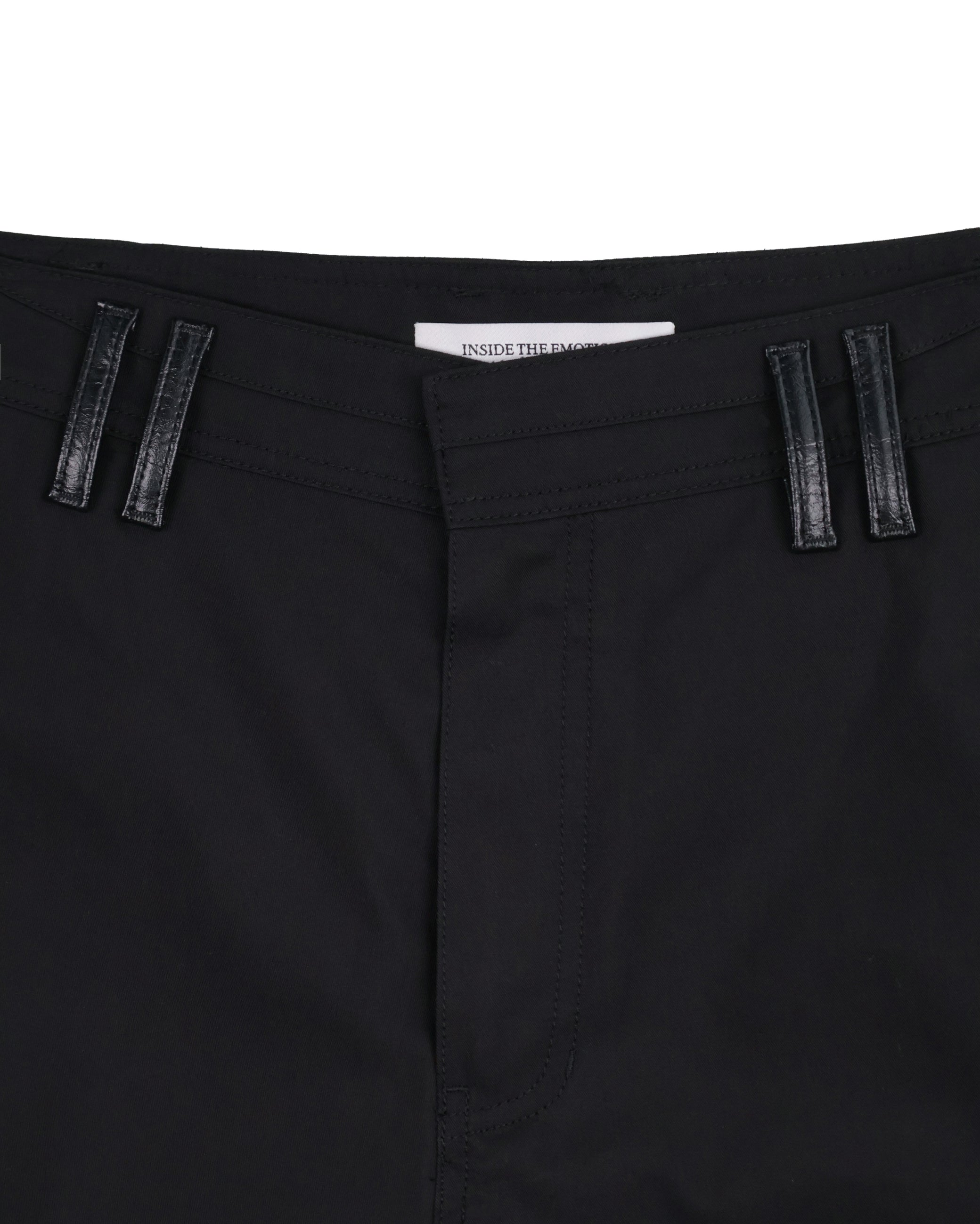 Leather Pocket Pants - Black