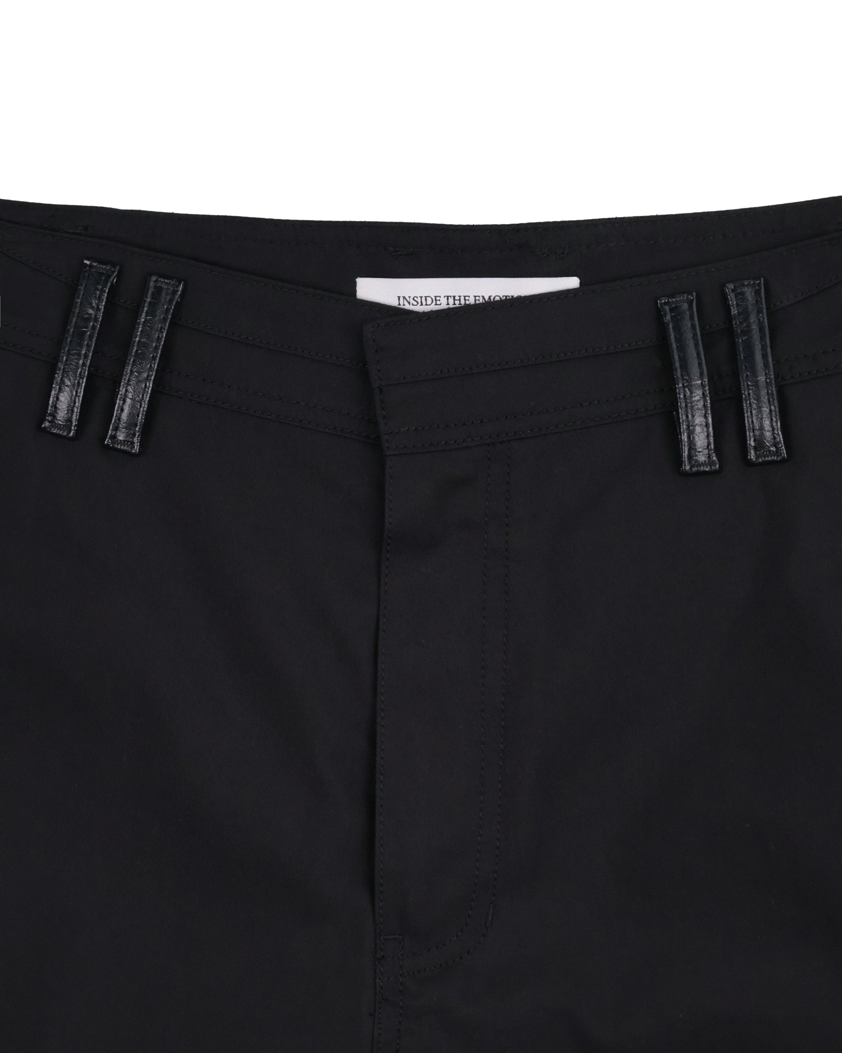 Leather Pocket Pants - Black