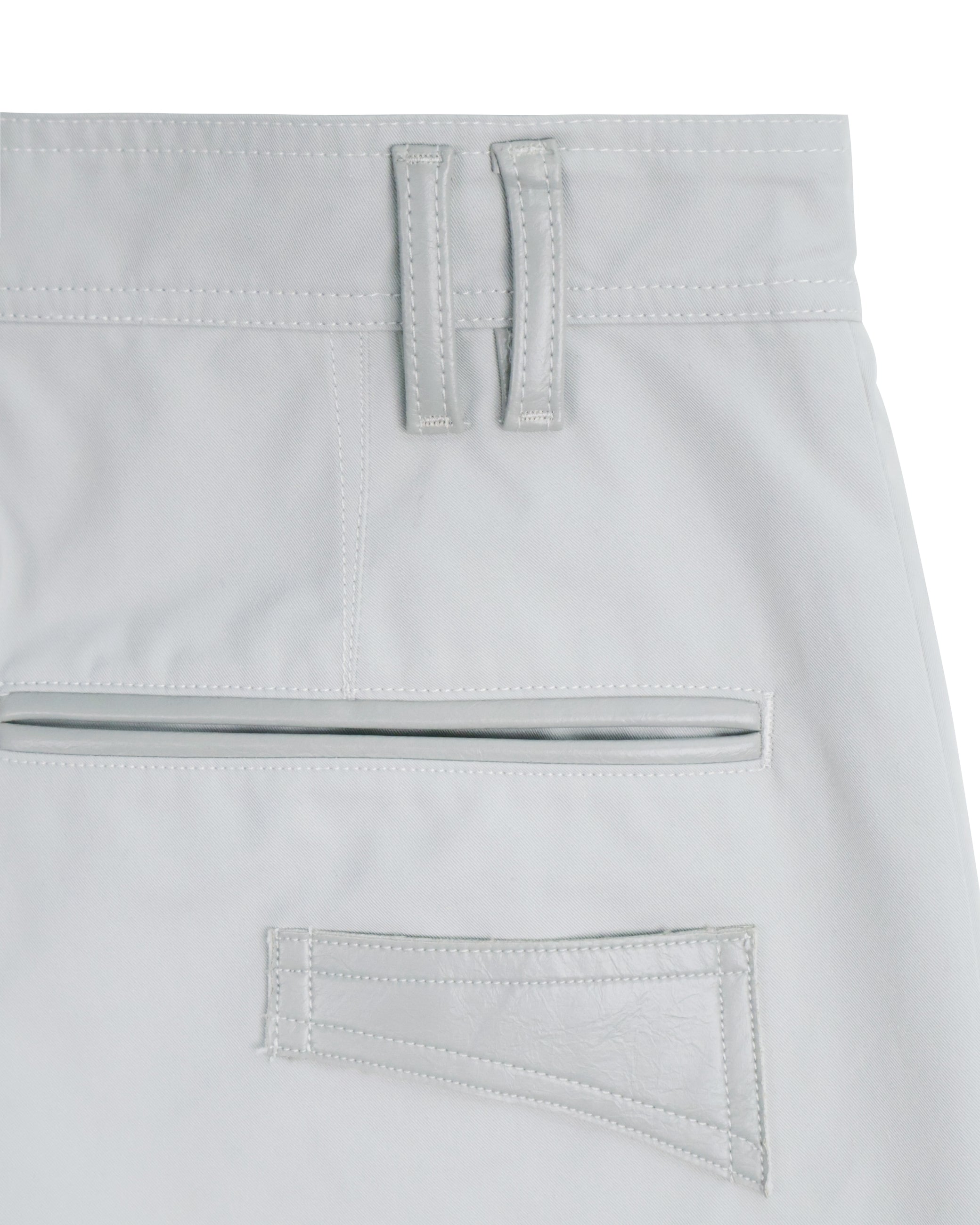 Leather Pocket Pants - Off White