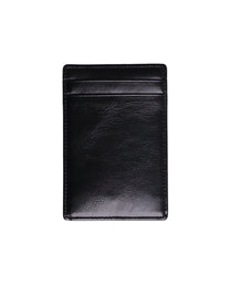 Leather Wallet - Black &amp; Black