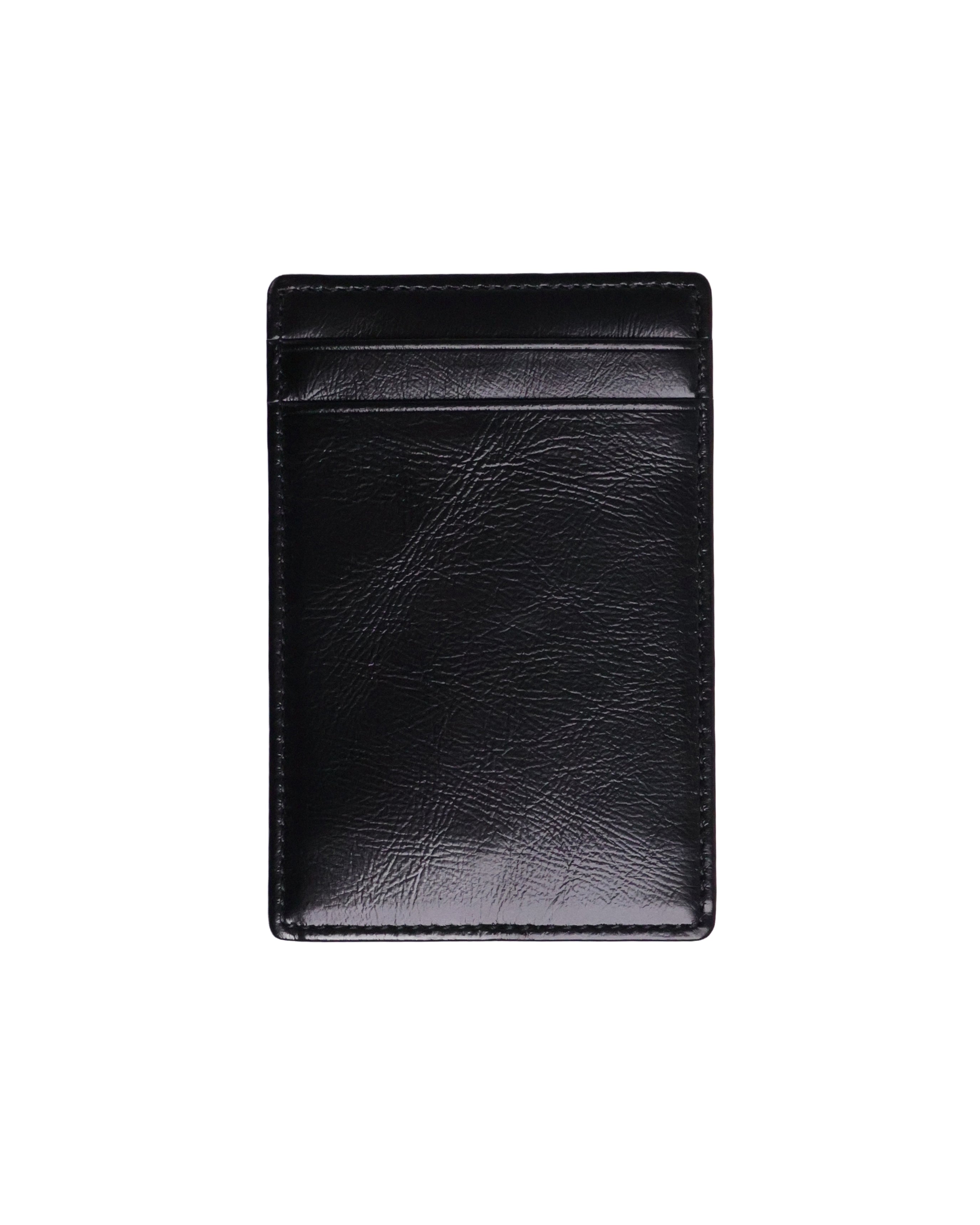Leather Wallet - Black &amp; Black