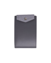 Leather Wallet - Grey &amp; Grey
