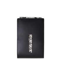 Leather Wallet - Black &amp; White Spot