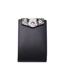 Leather Wallet - Black &amp; White Spot