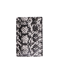 Leather Wallet - Black &amp; White Spot